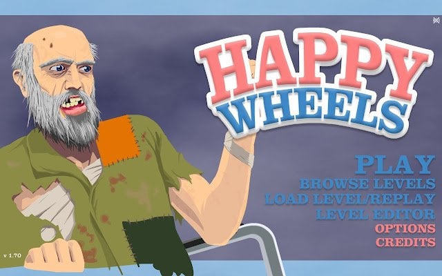 Title Screen of Happy Wheels