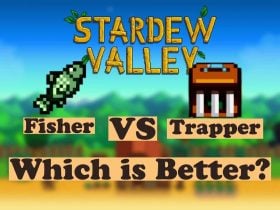 Choosing the Fisher or Trapper Profession in Stardew Valley