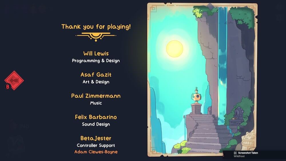Ending Credits for Wildfrost