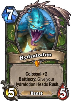 Hydralodon legendary Hunter card in Hearthstone
