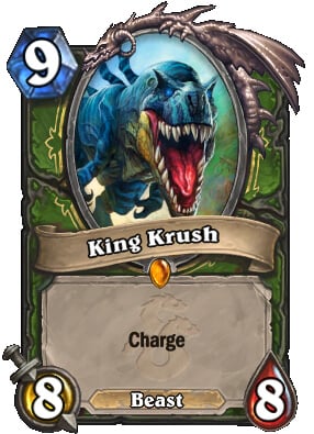 King Krush legendary Hunter card in Hearthstone