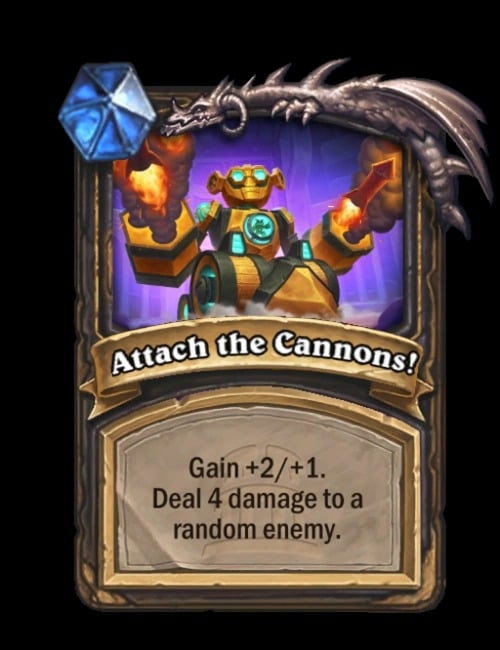 Attach the Cannons in Hearthstone