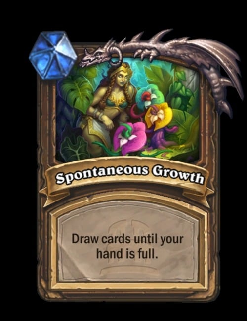 Spontaneous Growth in Hearthstone